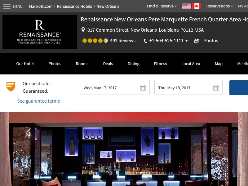 Renaissance New Orleans Pere Marquette French Quarter Area Hotel