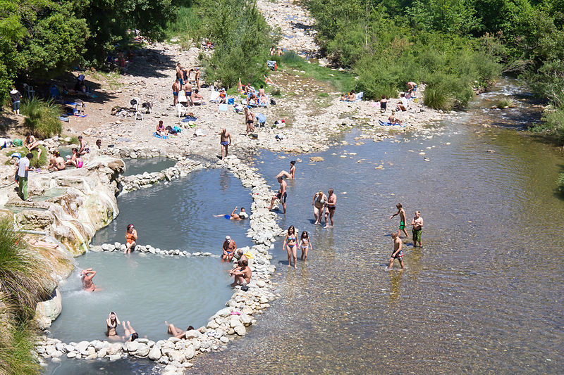 Free Baths of Petriolo, Central Italy