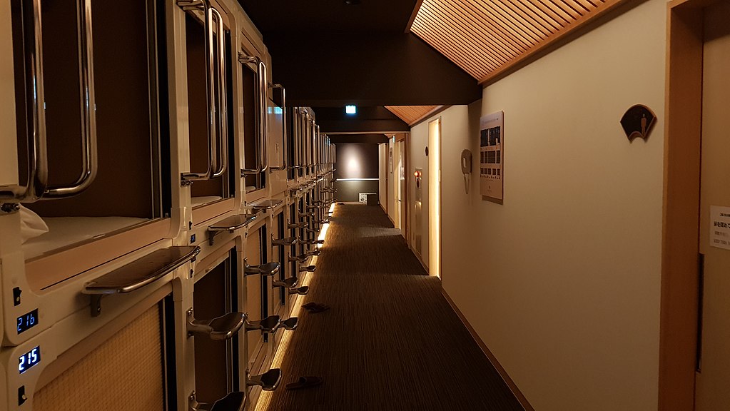 10. Capsule Hotel, Japan