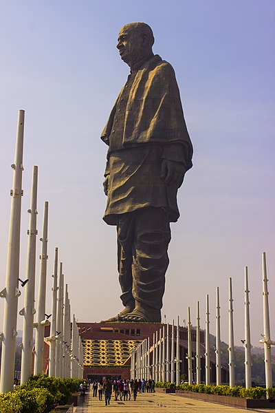 1. Statue of Unity, India - 182 meters