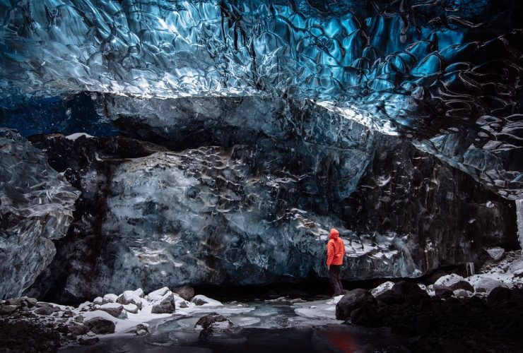 Combine a glacier hike and explore an ice cave in Iceland