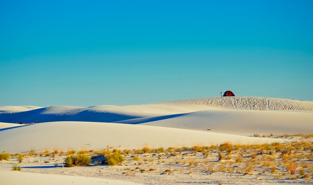 white sands