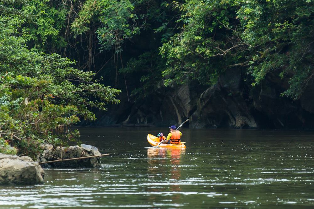 Kayaking through Sarawak’s rainforests