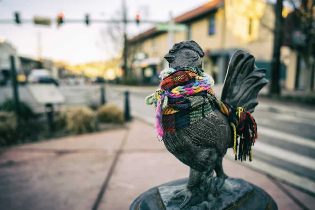 Roscoe the Rooster Statue