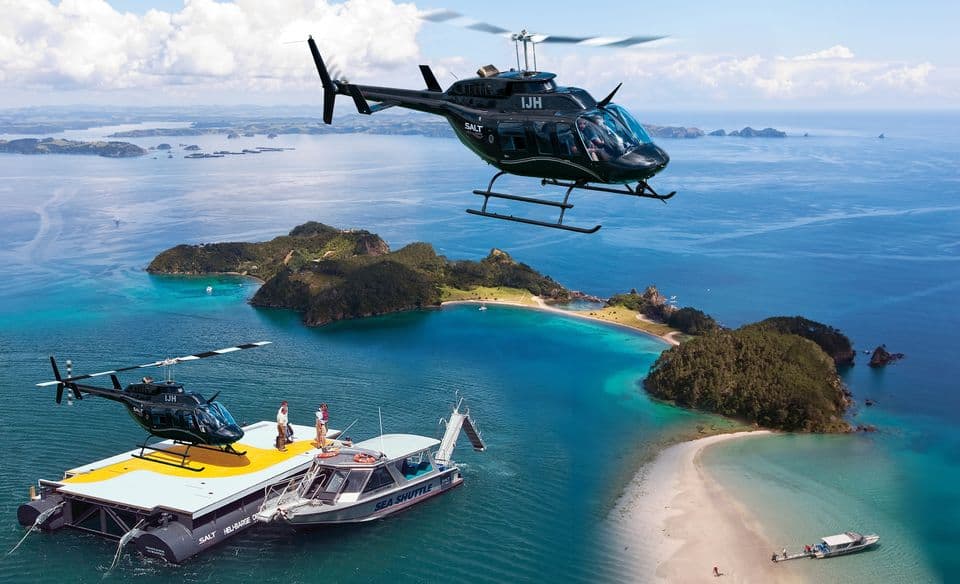 Bay of Islands: Helicopter and Cruise Half-Day Island Escape