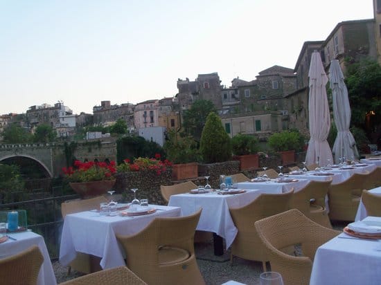 Enjoy a rooftop meal at the Sibilla restaurant