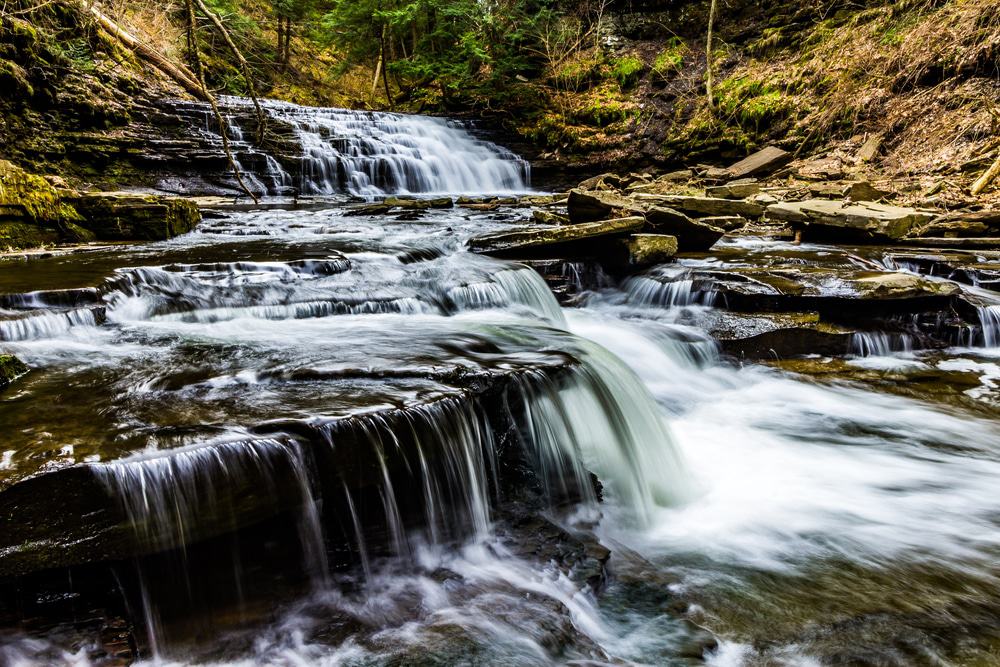 Fall Brook Trail Waterfalls, Susquehanna County