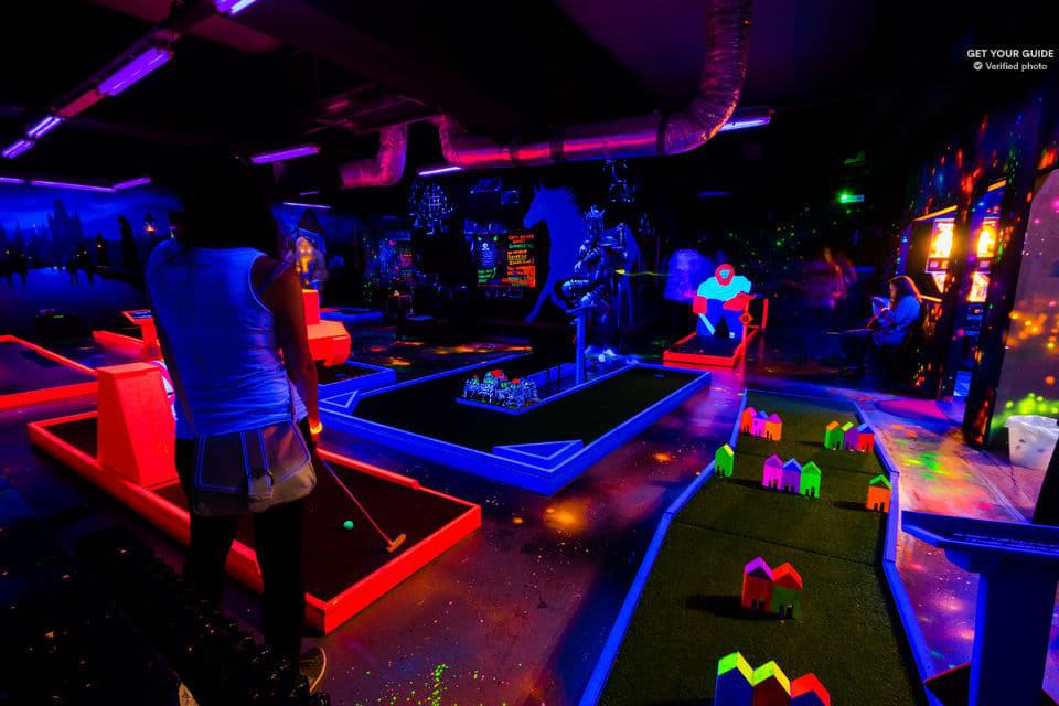 Glow Golf Mini Golf Game by UV Light