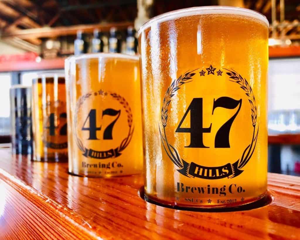 Sample Local Craft Beer at 47 Hills Brewing Co.