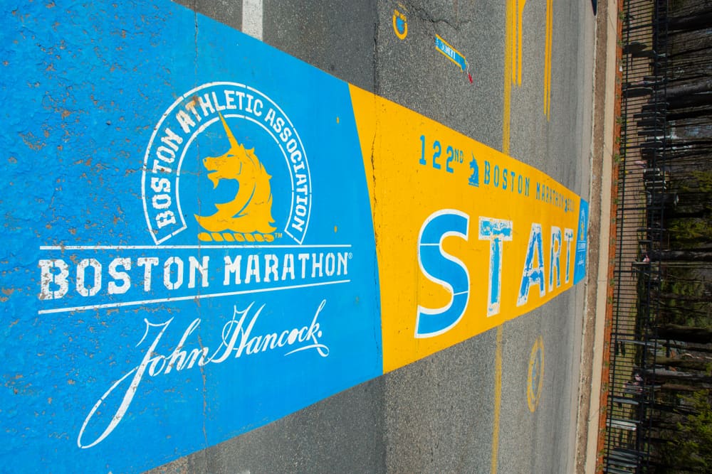 Starting Line of Boston Marathon
